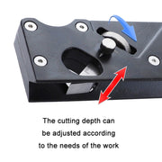 Adjustable Depth Woodworking Chamfering Planer, Specification: Dual Round Head