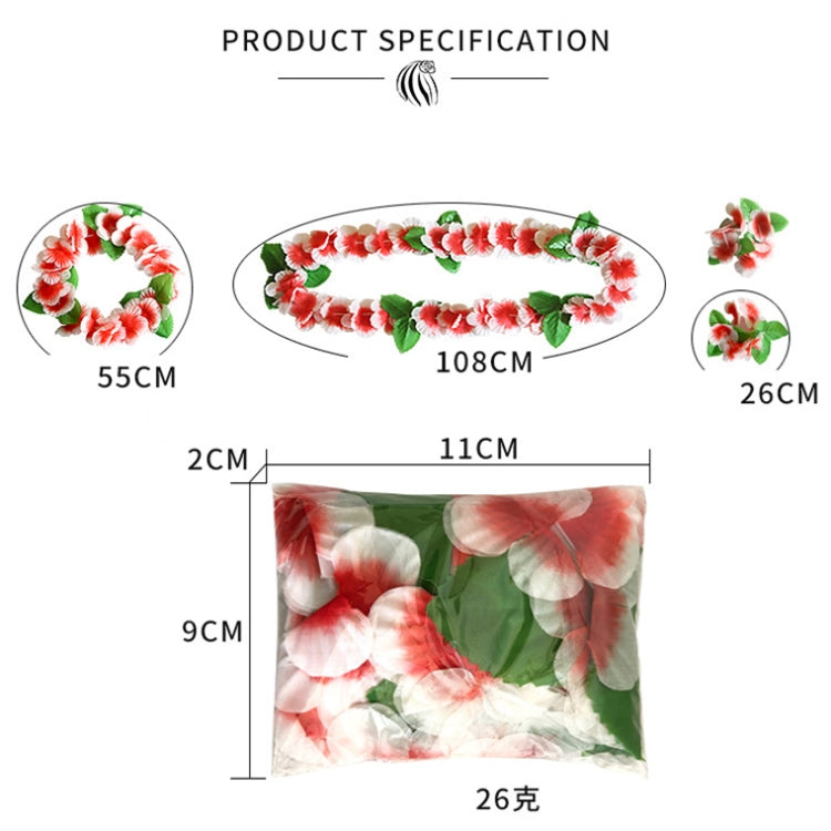 5 PCS CK-053 12-Color Petal Party Decoration Hawaiian Wreath(3) - Holiday Decorations by PMC TechLife | Online Shopping South Africa | PMC TechLife | Buy Now Pay Later Mobicred
