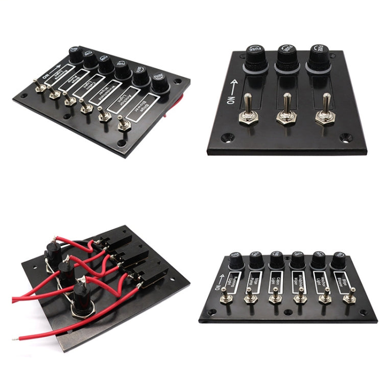 6 Groups Shake Switch AOS3045 Switch Panel Marine Retrofit Each With Independent Fuse Protection - Car Switches by PMC TechLife | Online Shopping South Africa | PMC TechLife | Buy Now Pay Later Mobicred