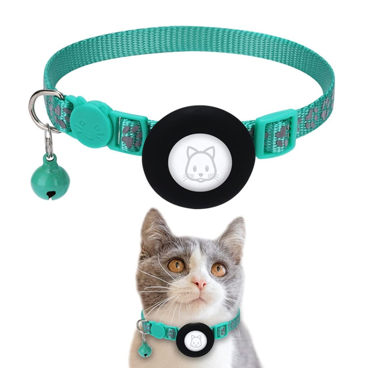 Pet Cat Reflective Collar with Bell for Airtag Tracker(Green) - Pet Series by PMC TechLife | Online Shopping South Africa | PMC TechLife