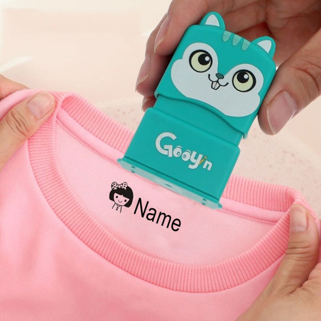 Clothing Seal For Children Kindergarten Student Name Photosensitive Seal(Green)
