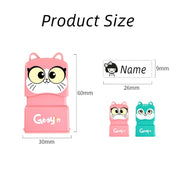 Clothing Seal For Children Kindergarten Student Name Photosensitive Seal(Pink)