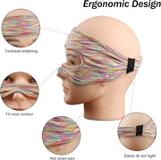 VR Glasses Head-mounted Breathable Sweat-proof Eye Mask(Colorful)