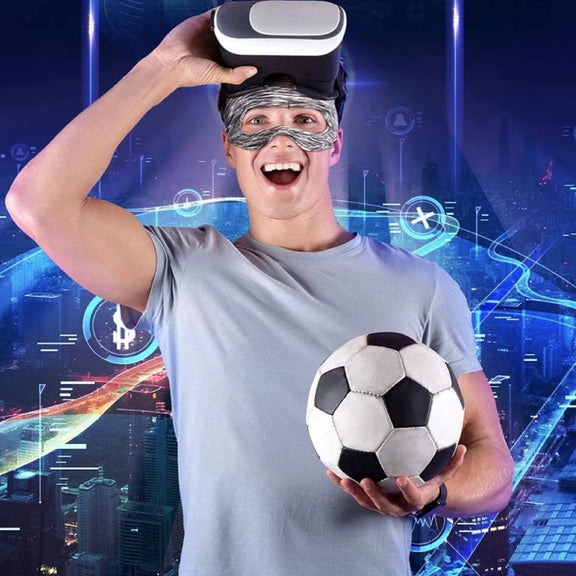 VR Glasses Head-mounted Breathable Sweat-proof Eye Mask(Navy)