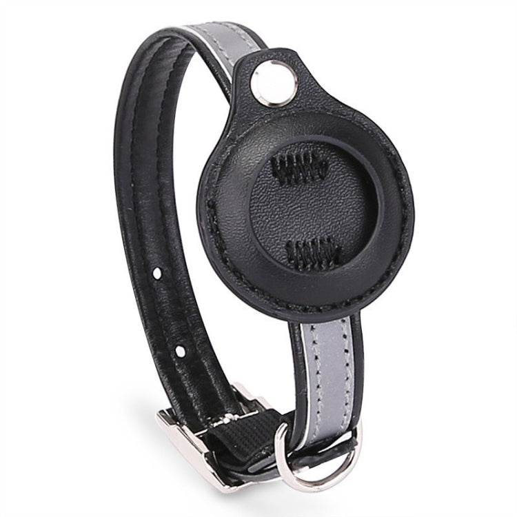 For Airtag Tracker Protective Cover Pet PU Collar, Specification: XS(Black) - Pet Series by PMC TechLife | Online Shopping South Africa | PMC TechLife