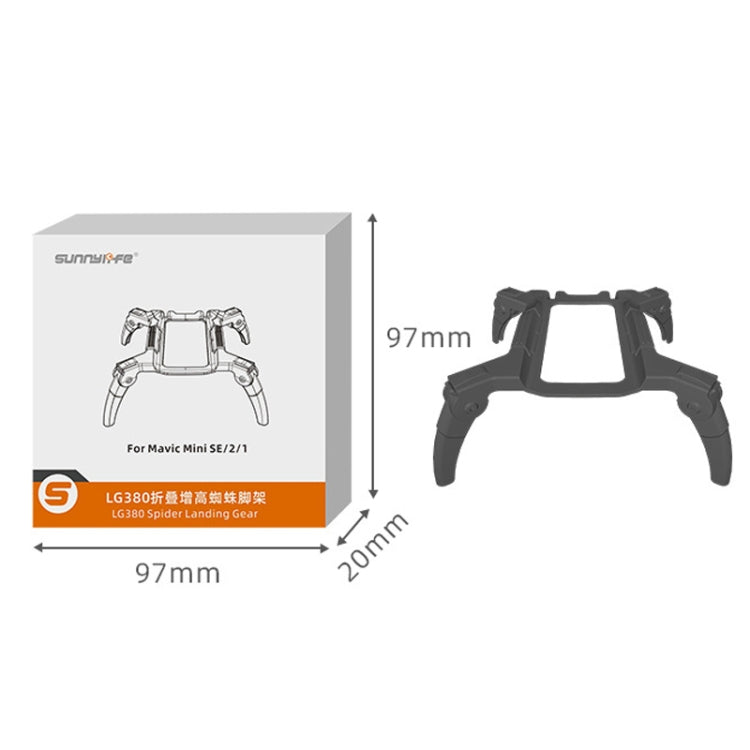 Sunnylife LG380 Heightening Spider Tripod Folding Drop Protection Bracket For DJI Mini 2 / SE(Dual -color) - Other by Sunnylife | Online Shopping South Africa | PMC TechLife | Buy Now Pay Later Mobicred