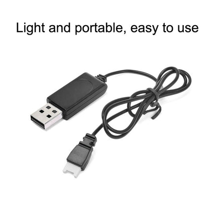 USB Charging Cable 3.7V 350mAh Air To Air Plug Without Protecting For Drone(Black) -  by PMC Jewellery | Online Shopping South Africa | PMC Jewellery | Buy Now Pay Later Mobicred