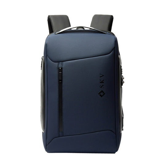 SKV B20430 Men Large Capacity Commute Computer Bag Business Casual Backpack(Blue) - free shipping - PMC Jewellery - Order now!