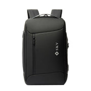 SKV B20430 Men Large Capacity Commute Computer Bag Business Casual Backpack(Black)