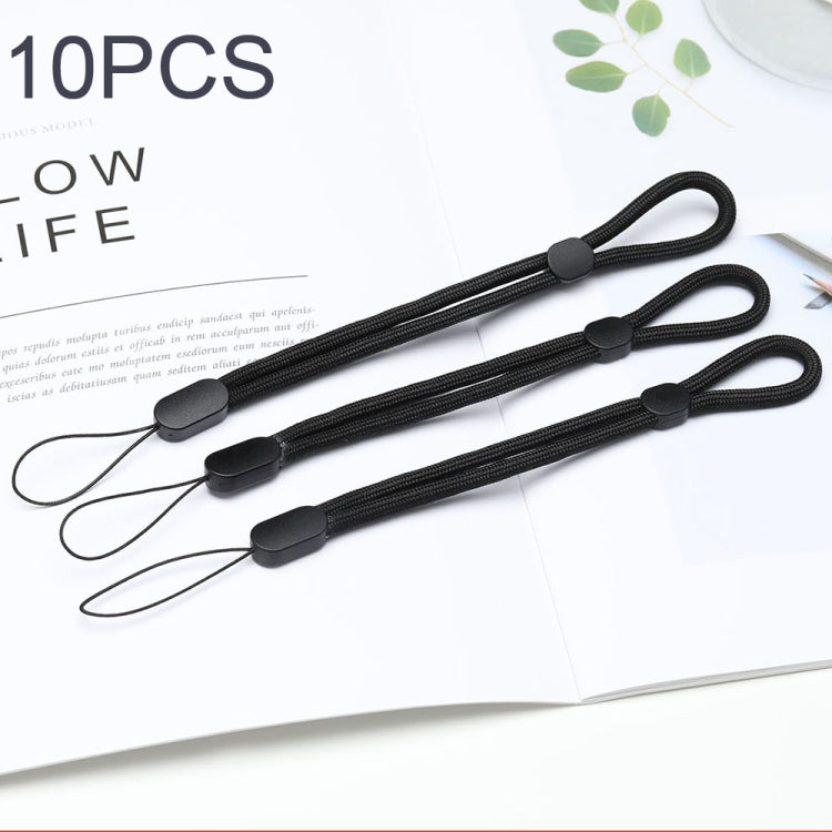 10 PCS Adjustable Mobile Phone Lanyard Short Type Lanyard Wrist Anti-lost Lanyard(Black) - Others Accessories by PMC TechLife | Online Shopping South Africa | PMC TechLife