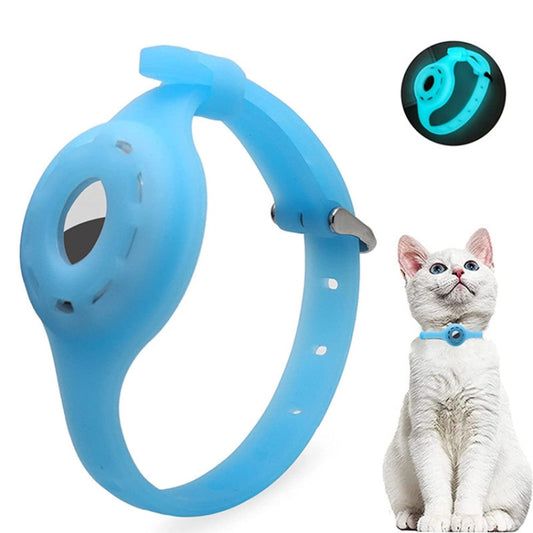 Pet Luminous Collar Locator Cover for Airtag, Specification: S(Luminous Blue) - Pet Series by PMC Jewellery | Online Shopping South Africa | PMC Jewellery | Buy Now Pay Later Mobicred