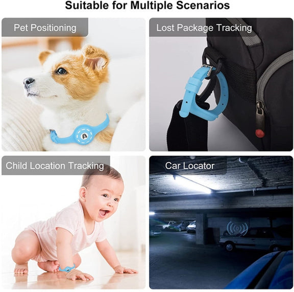 Pet Luminous Collar Locator Cover for Airtag, Specification: M(Luminous Pink)