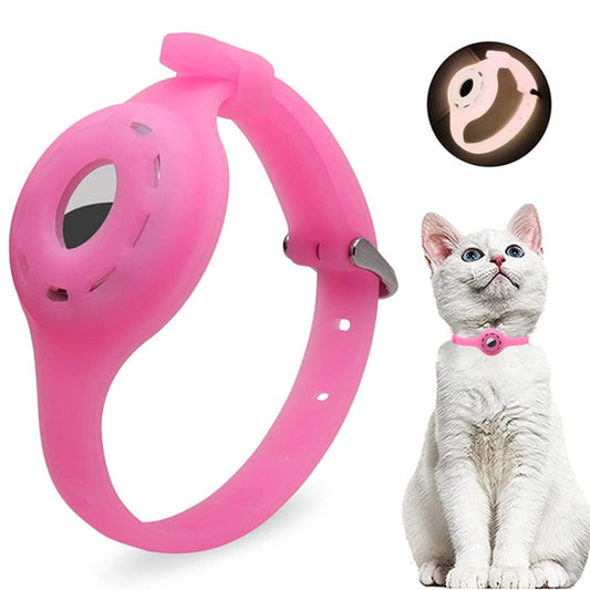 Pet Luminous Collar Locator Cover for Airtag, Specification: M(Luminous Pink) - Pet Series by PMC Jewellery | Online Shopping South Africa | PMC Jewellery | Buy Now Pay Later Mobicred