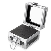 Nail Polishing Head 25 Holes Display Stand Dustproof Storage Box(Black)
