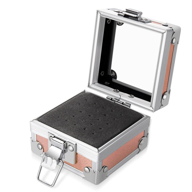 Nail Polishing Head 25 Holes Display Stand Dustproof Storage Box(Aurora)