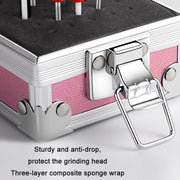 Nail Polishing Head 25 Holes Display Stand Dustproof Storage Box(Aurora)