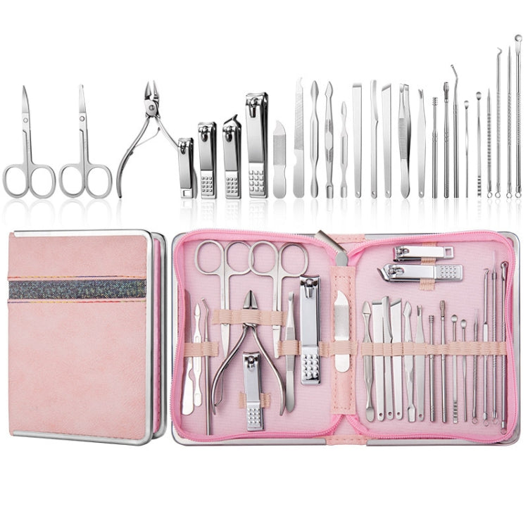 Stainless Steel Nail Clipper Set Beauty Eyebrow Trimmer, Color: 26 PCS/Set Silver - Nail Clipper by PMC TechLife | Online Shopping South Africa | PMC TechLife