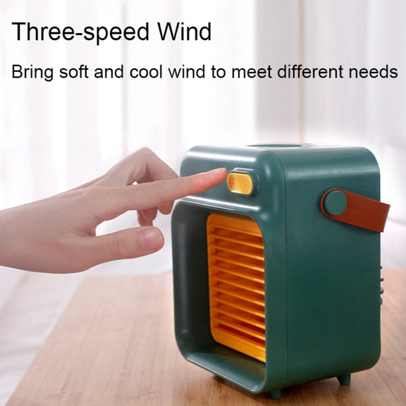 F05 USB Portable Mini Multifunctional Spray Cooling Fan, Spec: Plug-in Model (White)