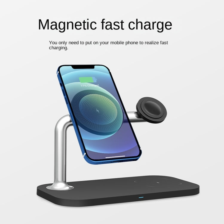 3 In 1 Magnetic Wireless Charger For iPhone12/13/14/15/16&iWatch&AirPods(Black)