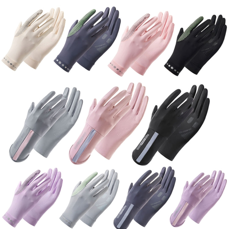 1 Pair XC-14 Riding Driving Sunscreen Anti-UV Fingerless Ice Silk Gloves, Style: Line (Black) - Safety Gloves by PMC TechLife | Online Shopping South Africa | PMC TechLife | Buy Now Pay Later Mobicred