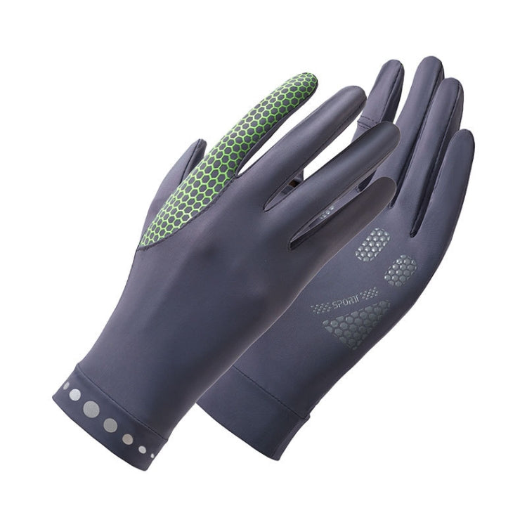 1 Pair XC-14 Riding Driving Sunscreen Anti-UV Fingerless Ice Silk Gloves, Style: Honeycomb (Dark Gray) - Safety Gloves by PMC TechLife | Online Shopping South Africa | PMC TechLife | Buy Now Pay Later Mobicred