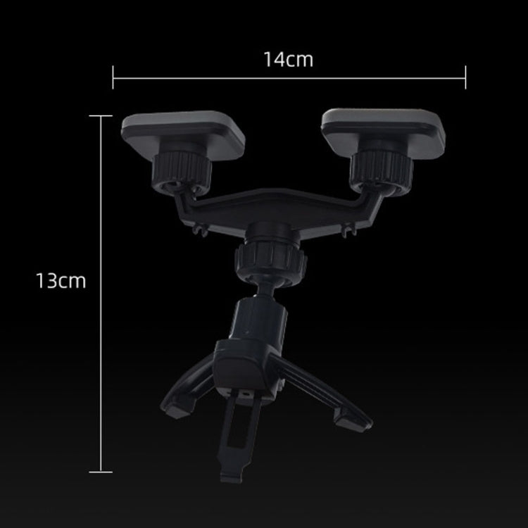 SUMITAP STH-S44Y Car Mobile Phone Double Head Magnetic Stand(Black)