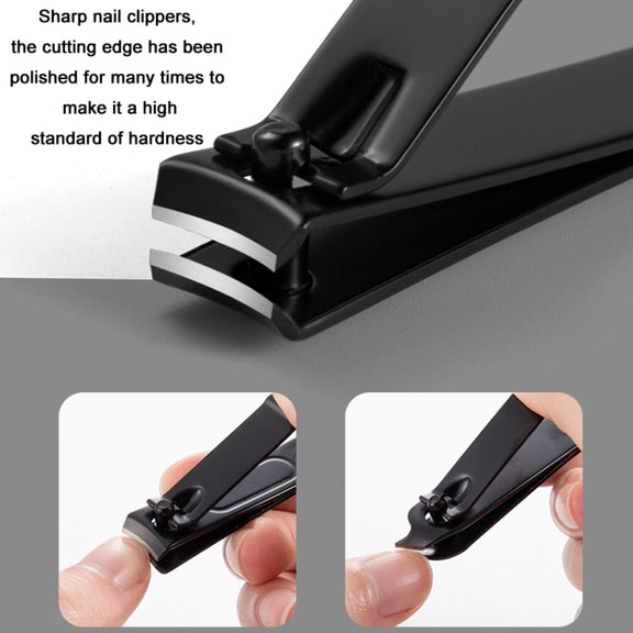9 PCS/Set Stainless Steel Dead Skin Nail Trimming Set(Black)