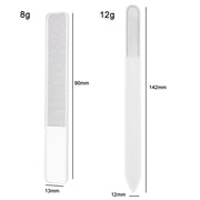 6 PCS Transparent Nano Glass Polished Nail File, Specification: Glass File Bulk