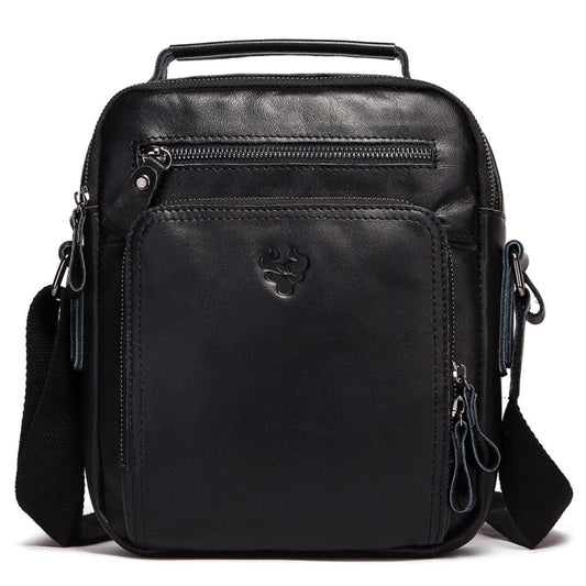 HUMERPAUL MH573 Men Shoulder Bag Leather Messengers Bag(Black) - free shipping - PMC Jewellery - Order now!