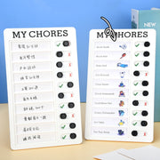 Wall Hanging Checklist Memo Boards Adjustable Checklist Board,Style: Blank Paper Card