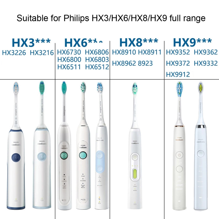 Toothbrush Head For Philips HX6730 HX9352 HX8910 HX3226,Style: Diamond Bright - Replacement Brush Heads by PMC TechLife | Online Shopping South Africa | PMC TechLife | Buy Now Pay Later Mobicred