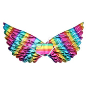 3 PCS Children Prom Dress Up Wings Elf Colorful Wings Party Costume Props(Light Rainbow)