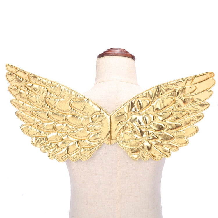 3 PCS Children Prom Dress Up Wings Elf Colorful Wings Party Costume Props(Gold)