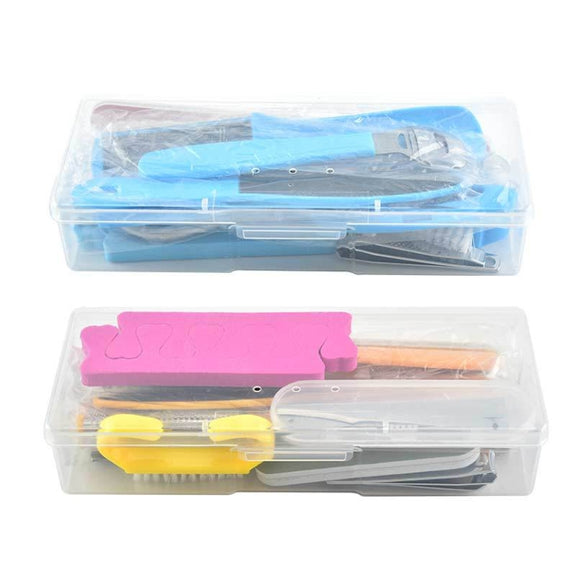 20 In 1 Foot File Grinding Exfoliating Manicure And Pedicure Kit(Yellow)