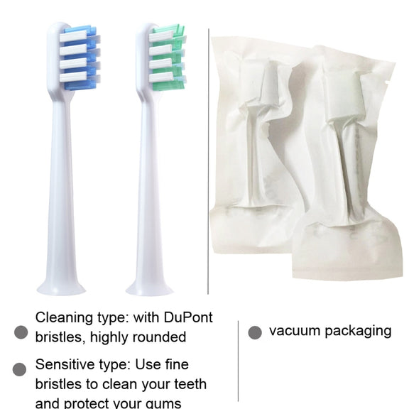 3 PCS For DR. Bei  Electric Toothbrush Replacement Head(Sensitive Type)