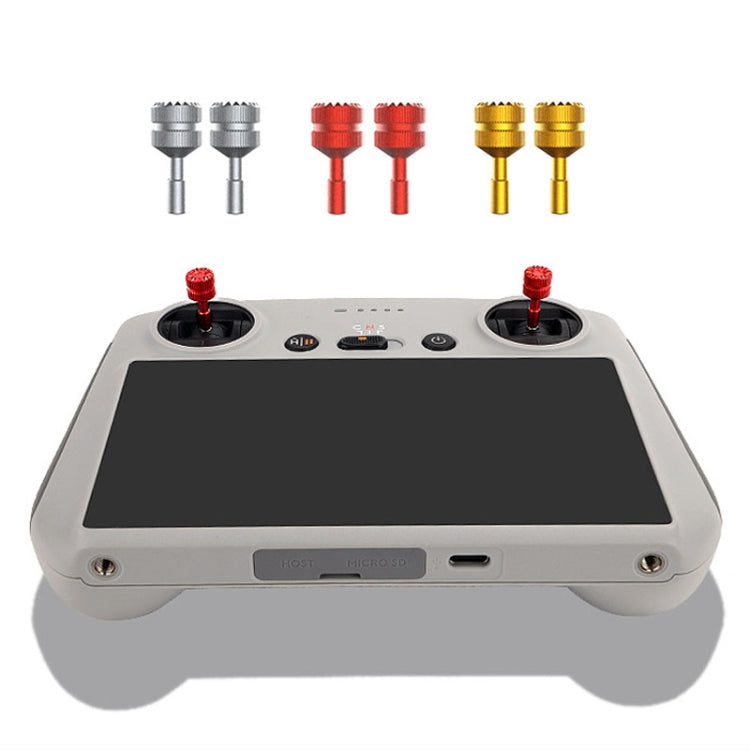 1 Pair Sunnylife MM3-YG393 For DJI Mini3 Pro DJI RC With Screen Remote Control Thumb Rocker(Titanium) - Other by Sunnylife | Online Shopping South Africa | PMC TechLife | Buy Now Pay Later Mobicred