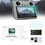 Sunnylife MM3-GHM387 9H 2.5D HD Tempered Glass Film For Mini3 Pro Remote Control(As Show)