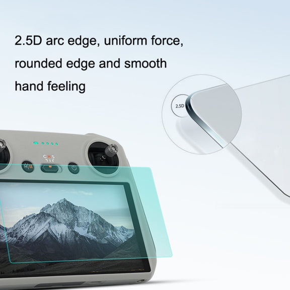 Sunnylife MM3-GHM387 9H 2.5D HD Tempered Glass Film For Mini3 Pro Remote Control(As Show)