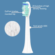 2 PCS Electric Toothbrush Head for imay P8 P9 P10 P11 P15 P20, Color: Black