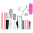 DT17-1 17 In 1 Pedicure Kit Foot File And Grinder Exfoliating Manicure And Pedicure Tools(White) - Grinding Tools & Accessories by null | Online Shopping South Africa | PMC TechLife | Buy Now Pay Later Mobicred