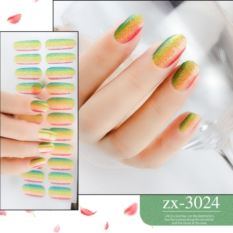 22 Fingers Shiny Onion Powder Starry Waterproof Nail Sticker(ZX-3024) - Nail Stickers by PMC TechLife | Online Shopping South Africa | PMC TechLife
