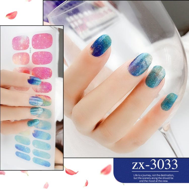 22 Fingers Shiny Onion Powder Starry Waterproof Nail Sticker(ZX-3033) - Nail Stickers by PMC TechLife | Online Shopping South Africa | PMC TechLife | Buy Now Pay Later Mobicred