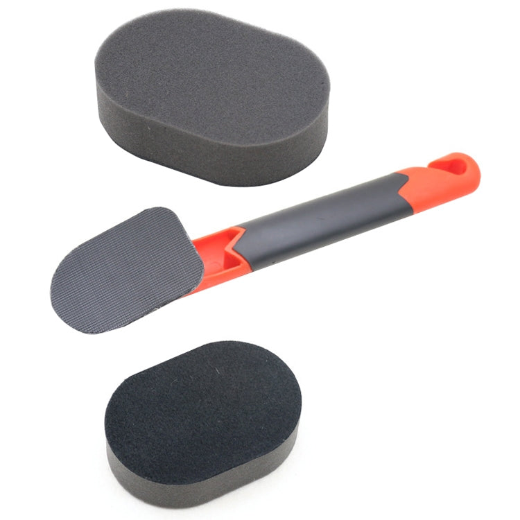 10PCS Sponge Long Handle Car Tire Varnishing Brush Tire Waxing Brush Sponge - Polishing Machine & Accessories by PMC TechLife | Online Shopping South Africa | PMC TechLife | Buy Now Pay Later Mobicred