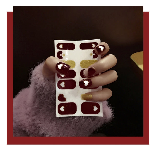 10 PCS 3D Hot Stamping Water-resistant Nail Art Sticker(Z/A116)