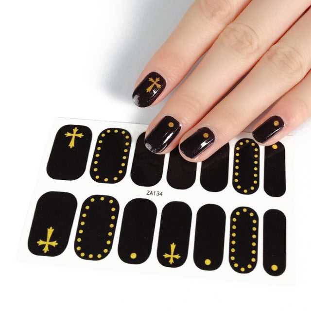 10 PCS 3D Hot Stamping Water-resistant Nail Art Sticker(Z/A134)