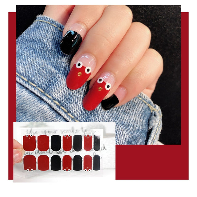 10 PCS 3D Hot Stamping Water-resistant Nail Art Sticker(Z/A087)