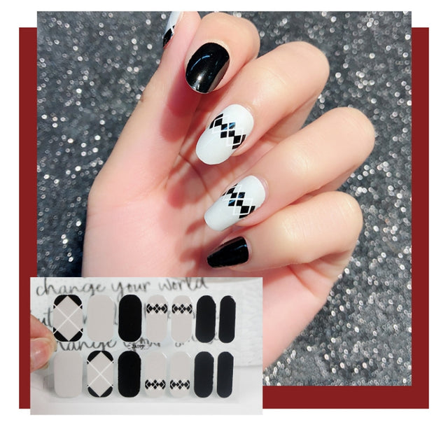 10 PCS 3D Hot Stamping Water-resistant Nail Art Sticker(Z/A092)