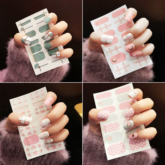 10 PCS 3D Hot Stamping Water-resistant Nail Art Sticker(Z/A100)