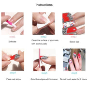 10 PCS 3D Hot Stamping Water-resistant Nail Art Sticker(Z/A109)