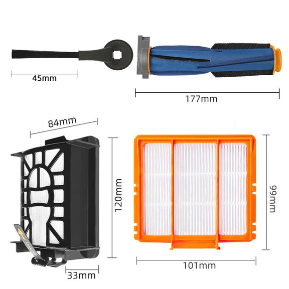 For Shark AI AV2501AE / AV2502AE Robot Vacuum Accessories Black Filter
